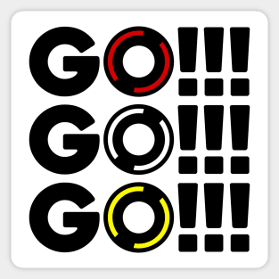 Go! Go! Go! F1 design Sticker